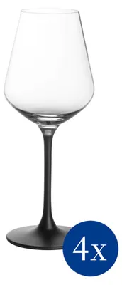 Produktbild von Villeroy & Boch 1137988110, Rotweinglas, Flötenglas, Kristall, Glas, Schwarz, Transparent, 470 ml, 9,6 cm