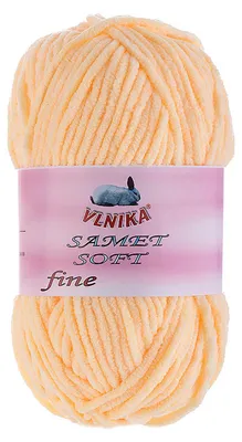 100g Strickgarn Samet Soft Fine Chenille pfirsich