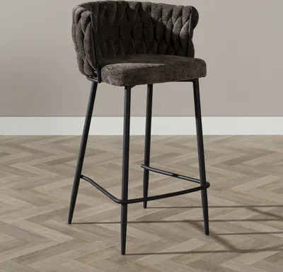 Produktbild von Bronx71 Barhocker River Chenille braun