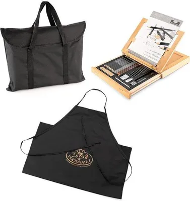 Immagine prodotto di Set di attrezzature per pittura acrilica con borsa da trasporto - alta qualità - articoli professionali per artisti