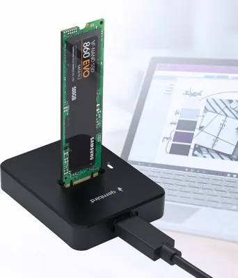 Image de gembird Desktop-USB-Typ-C-M.2-SATA- Dockingstation, schw.