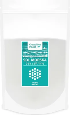 SÓL MORSKA DROBNO MIELONA 1 kg - CRYSTALLINE PLANET
