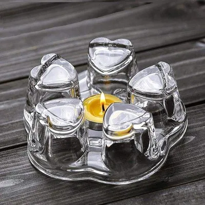 Produktbild von Großes Glas-Stövchen für Slowcooking Kristall