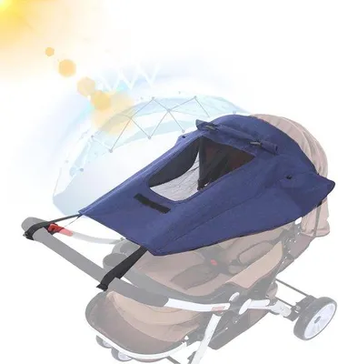 Produktbild von Babysonnenhut mit UV-Schutz und Beobachtungsfenster - Universeller, wasserdichter Sonnenschirm für Babys