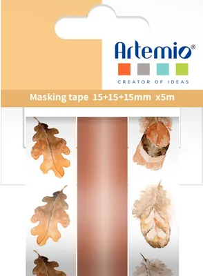 Image de 3 rubans adhésifs d'automne 15 mm x 5 m