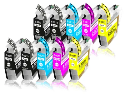 Produktbild von 10er Pack Druckerpatronen LC3213 kompatibel mit DCP-J774 J774DW