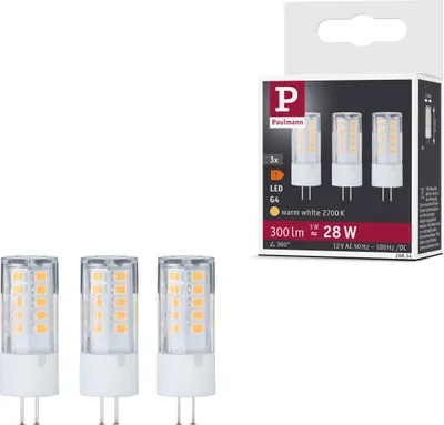 Obrázek produktu pro Paulmann Standardní 12 V LED kolíčková základna sada 3 ks
