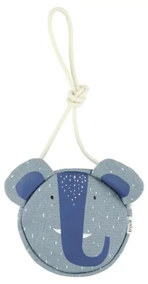 Produktbild von Trixie Kindertasche Handtasche blau Mrs. Elephant runde Tasche Baumwolle