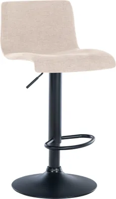 Produktbild von CLP Barhocker Branford höhenverstellbar und 360 drehbar creme Material Stoff