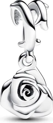 Produktbild von Pandora 793213C00 Charm-Anhänger Moments Blühende Rose Sterling-Silber