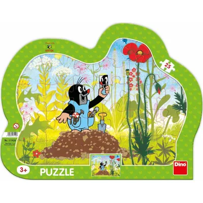 Produktbild von DINO Puzzle Maulwurf und Hose 25 Teile