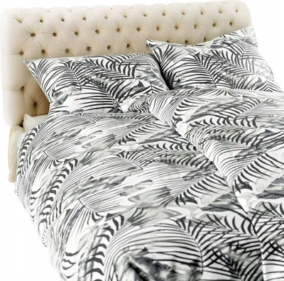 Zdjęcie produktu dla szara bawełniana pościel flanelowa 220x200 JUNGLE