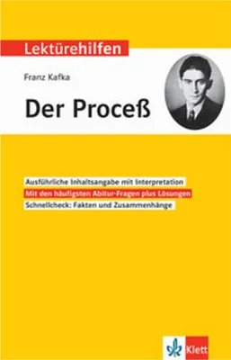Produktbild von Klett Lektürehilfen Franz Kafka, "Der Proceß"