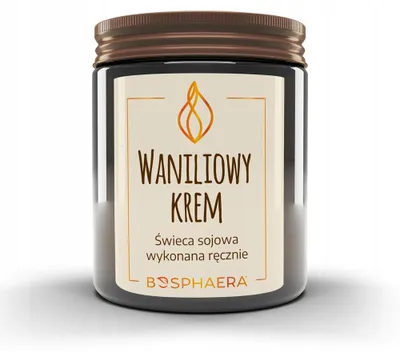 Obrázek produktu pro Bosphaera Vanilkový krém tradiční sójová vonná svíčka
