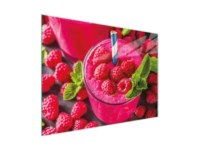 Produktbild von Schneidebrett Herdabdeckplatte Multiglasschneidplatte 30x22 cm Himbeeren Rosa