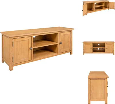Produktbild von vidaXL TV-Schrank 110x35x44 cm Massivholz Eiche -  TV-Möbel