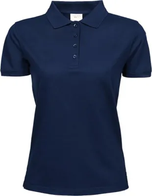 Produktbild von Tee Jays 1401 | Ladies Heavy Poloshirt Piqué - Bis 60 °C waschbar - Farbe: Navy - Größe: 3XL
