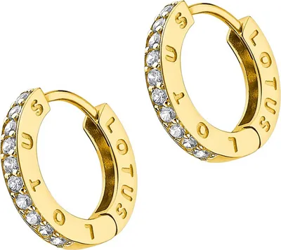 Image de LOTUS Silver Zirconia Créoles Femmes 925 Boucles d'oreilles en argent sterling LP1887-4/4 bijoux de marque de haute qualité idéal comme une idée de cadeau pour un anniversaire de mariage y compris l'emballage d'origine D2JLP1887-4-4