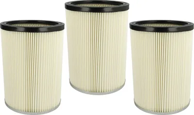 Produktbild von vhbw 3 Faltenfilter Ersatz für Kärcher 6.904-325.0, 6.904-048.0 für Staubsauger - Patronenfilter Weiß Abwaschbar