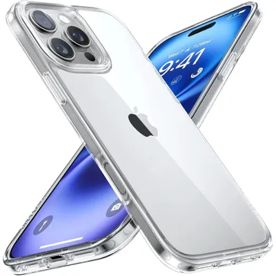 Produktbild von Schutzhülle für iPhone 16 Pro Max, bruchsicher, militärgeschützt, transparent