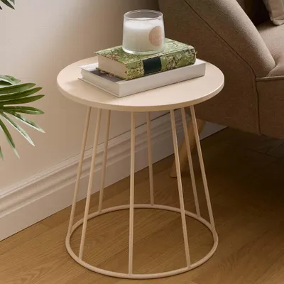 Produktbild von Eazy Living Beistelltisch Ø 38 cm Livor Beige