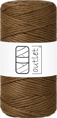 Produktbild von Schokoladenmilch Baumwoll-Makramee-Kordel 3mm 100m OUTLET