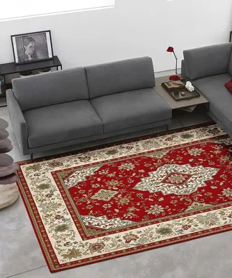 Immagine prodotto di Tappeto Velour antiscivolo TABRIZ 200X280 cm RED | GalleriaFarah1970