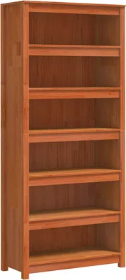Obrázok produktu pre vidaXL Knižnica voskovohnedá 80 x 35 x 183 cm Masívne borovicové drevo