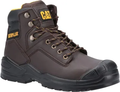 Produktbild von Caterpillar Striver Bump Braun Arbeitsschuhe Sicherheitsstiefel Stahlkappe S3 Gr. 46