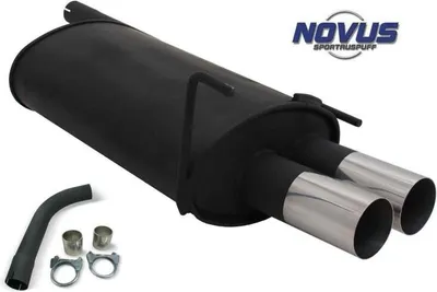Image de Novus N Sport Silencieux d'échappement 2x76 rond RL Design Mercedes Classe C W202 W208