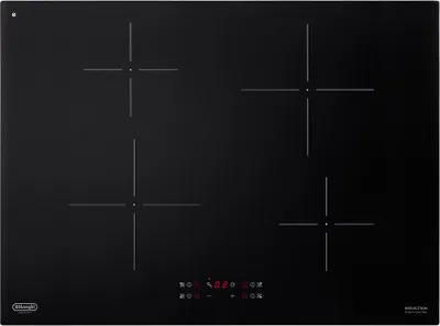 Zdjęcie produktu dla Płyta indukcyjna do zabudowy De'Longhi PIN 72, 70 cm, 4 palniki, czarna