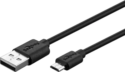 Produktbild von Goobay 46800, 1 m, USB A, USB B, USB 2.0, 0,48 Gbit/s, Schwarz