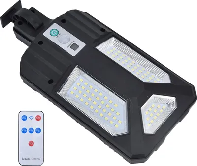 Obrázok produktu pre 87LED solárne svetlo Záhradné svetlo Senzor pohybu Street Lamp IP65 Vodotesné vonkajšie nástenné svietidlo s diaľkovým ovládaním pre nádvorie