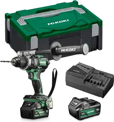 Image de Perceuse Visseuse 140 Nm - HIKOKI - avec 2 batteries 18V 5.0Ah - chargeur - coffret plastique - DS18DCWPZ