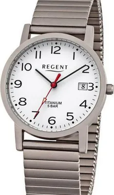 Obrázok produktu pre Regent - F-1436 - Náramkové hodinky - Titánové hodinky - Pánske