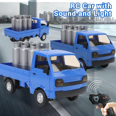 Obrázok produktu pre RC pickup s kanistrom na benzín, hračka, zvuk, svetlo, na batérie, interaktívne diaľkovo ovládané auto