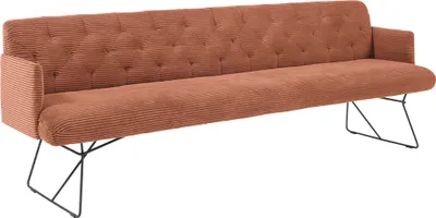 Produktbild von KAWOLA Esszimmerbank CHARME Cord rost 186cm