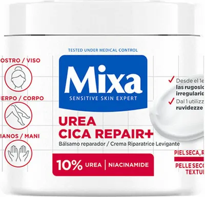 Obrázek produktu pro Tělový regenerační balzám Mixa UREA CICA REPAIR+ 400 ml