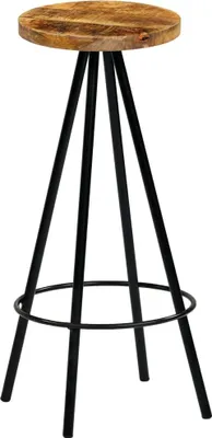 Produktbild von vidaXL Barhocker 2 Stk. Massivholz Mango