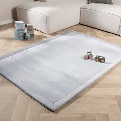 Produktbild von Volero - Waschbare Spielmatte Baby - Jip Grau - 80x150 cm - - Klassik