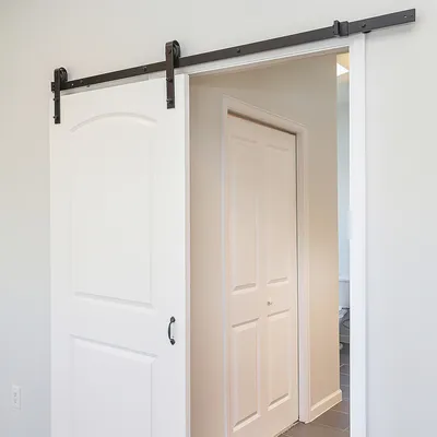 Zdjęcie produktu dla Jopassy system drzwi przesuwnych zestaw do montażu drzwi przesuwnych drzwi przesuwne drewniane drzwi przesuwne paski-152cm