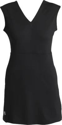 Image de Icebreaker Merino 200 Granary V Neck Robe Noir L Femme Noir L