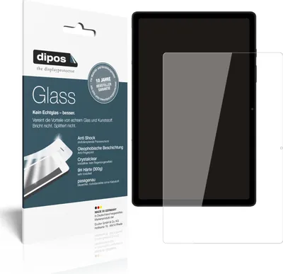 Produktbild von 2x Schutzfolie für Samsung Galaxy Tab A8 10.5 Zoll (2021) - Anti-Shock 9H Folie dipos Glass Kunststoffglas