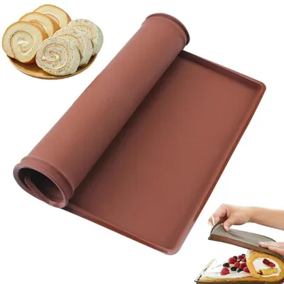 Silikon-Backmatte, braun, antihaftbeschichtet, 31x26 cm, 1 Stück