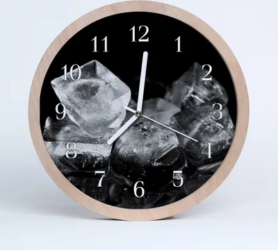 Produktbild von Holzuhr 30fi cm wanduhr - Eiswürfel Wohnzimmer