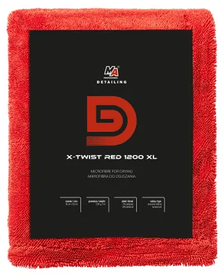 Produktbild von MA Professional Detailing X-Twist Red XL Trockentuch Mikrofaser 1200GSM