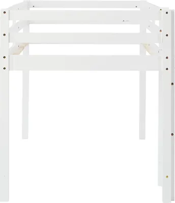 Obrázek produktu pro Postel do dětského pokoje Homestyle4u, rozměry 90x200 cm, bílá, vyrobená z masivního dřeva (smrk)