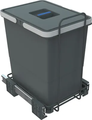Produktbild von ECOFIL Abfallsammler 18L mit Deckel; vollausziebar; Bodenmontage ab Korpusbreite 30cm
