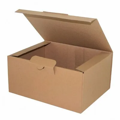 Produktbild von 25x Versandkarton 210x160x100mm schnelle Aufrichtung mit Steckverschluss braun