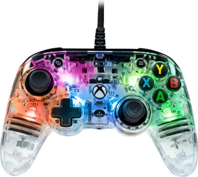 Produktbild von NACON Pro Compact Colorlight Schwarz, Transparent USB Gamepad Analog / Digital PC, Xbox One, Xbox Series S, Xbox Series X